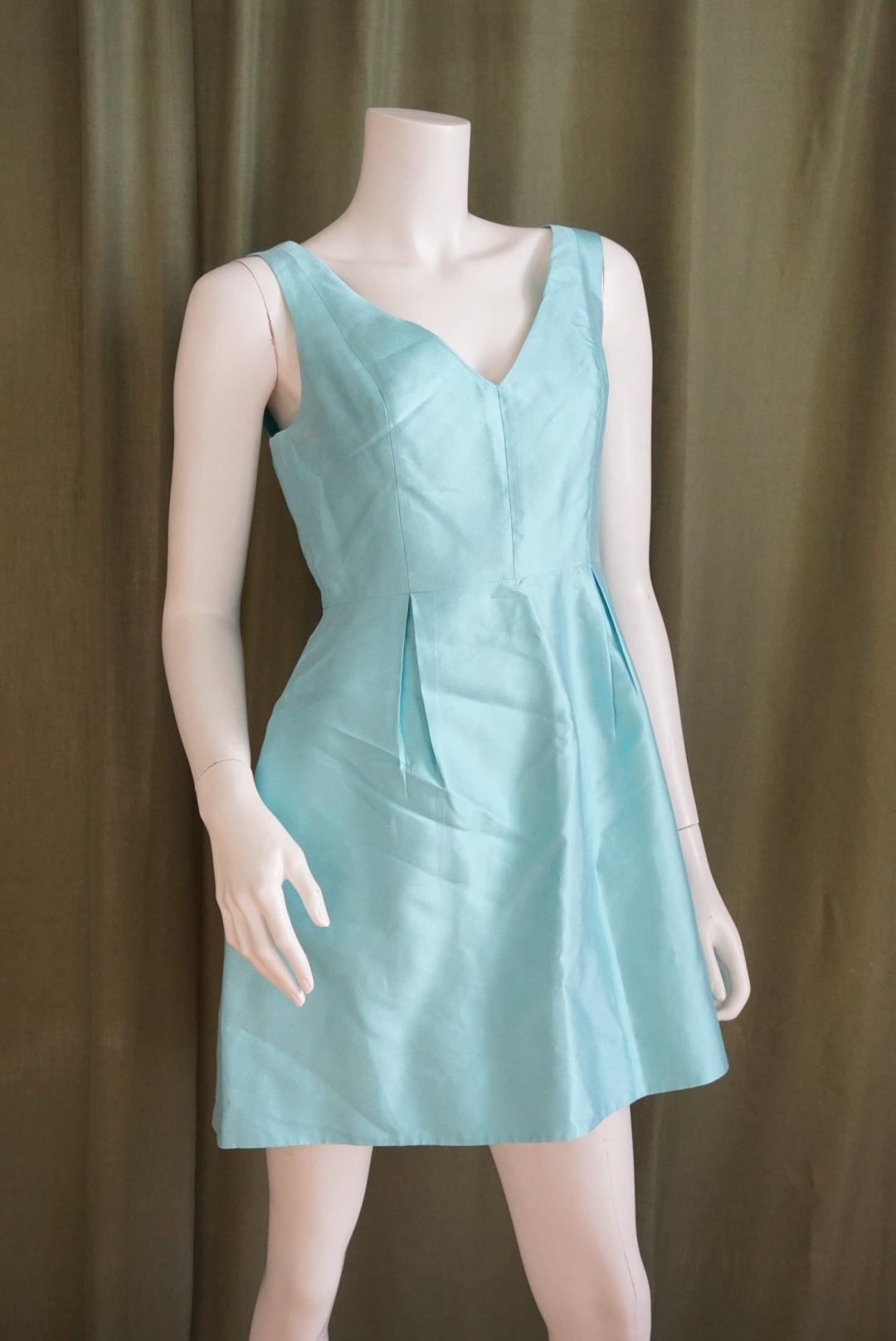 Kate Spade Sky Blue Sleeveless Silk Cocktail Dress - Size 6
