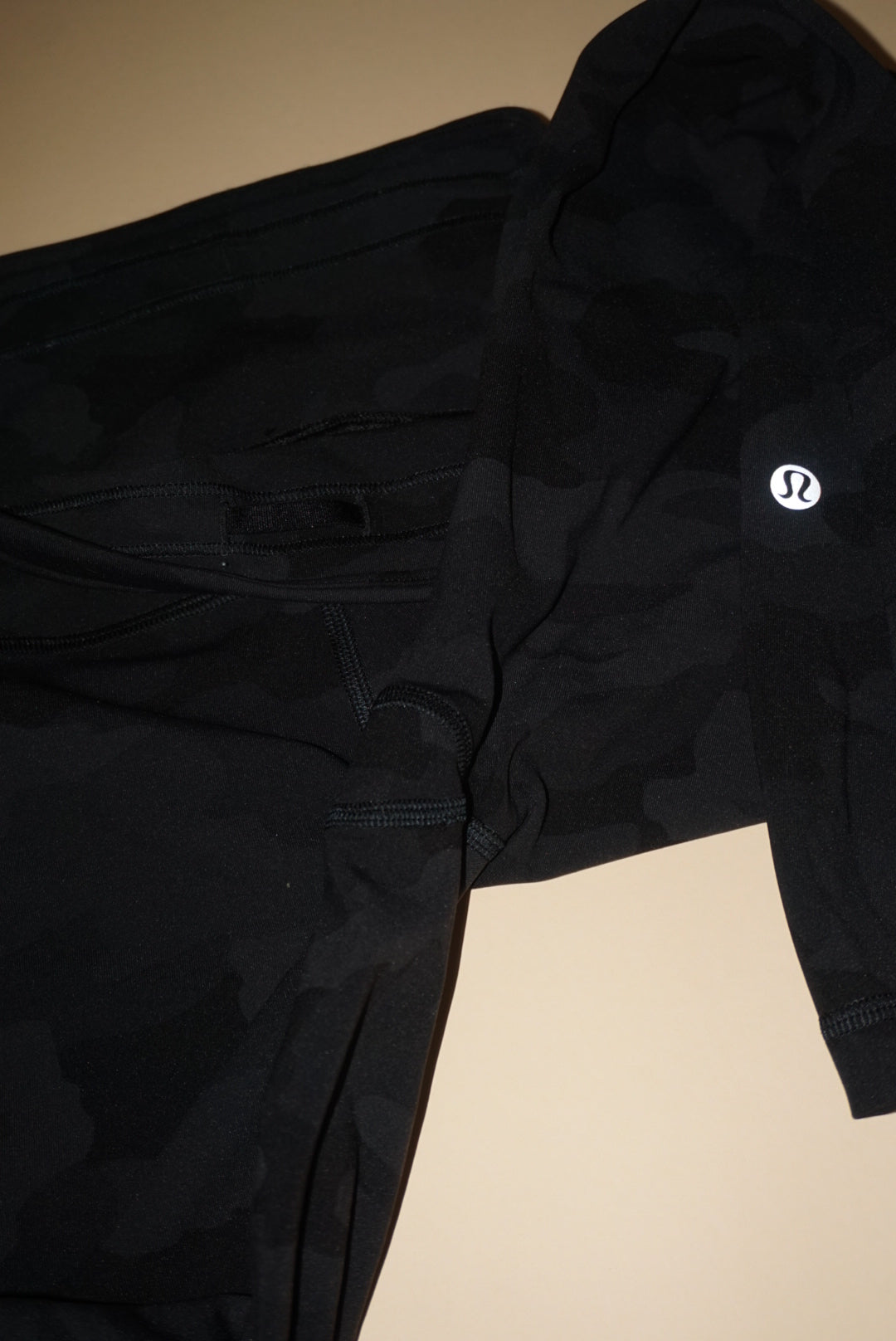 Lululemon Black/Grey Camouflage Pocket Leggings