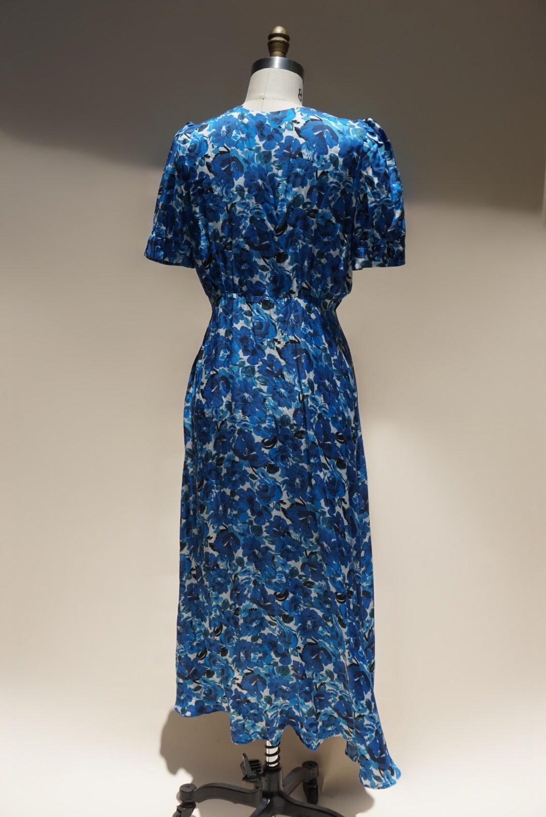 "The Kooples" Floral Short Sleeve Midi Button Down Dress - Size