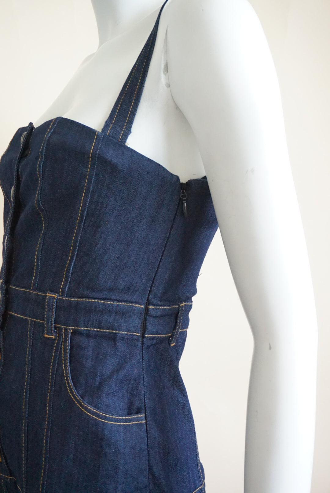 Cinq à Sept Stretch Denim Dark Wash "Veena" Dress NWT - Size 2