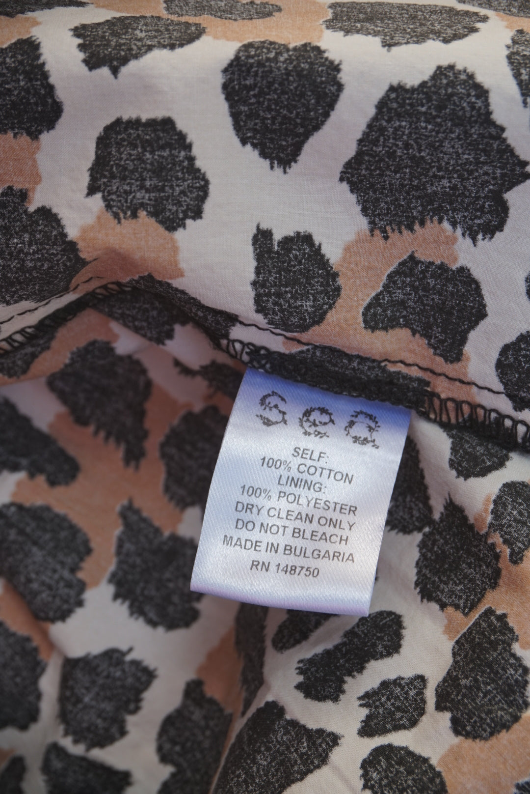 "Sea New York" Cheetah Print Cotton Ruffle Mini Dress - Size 6