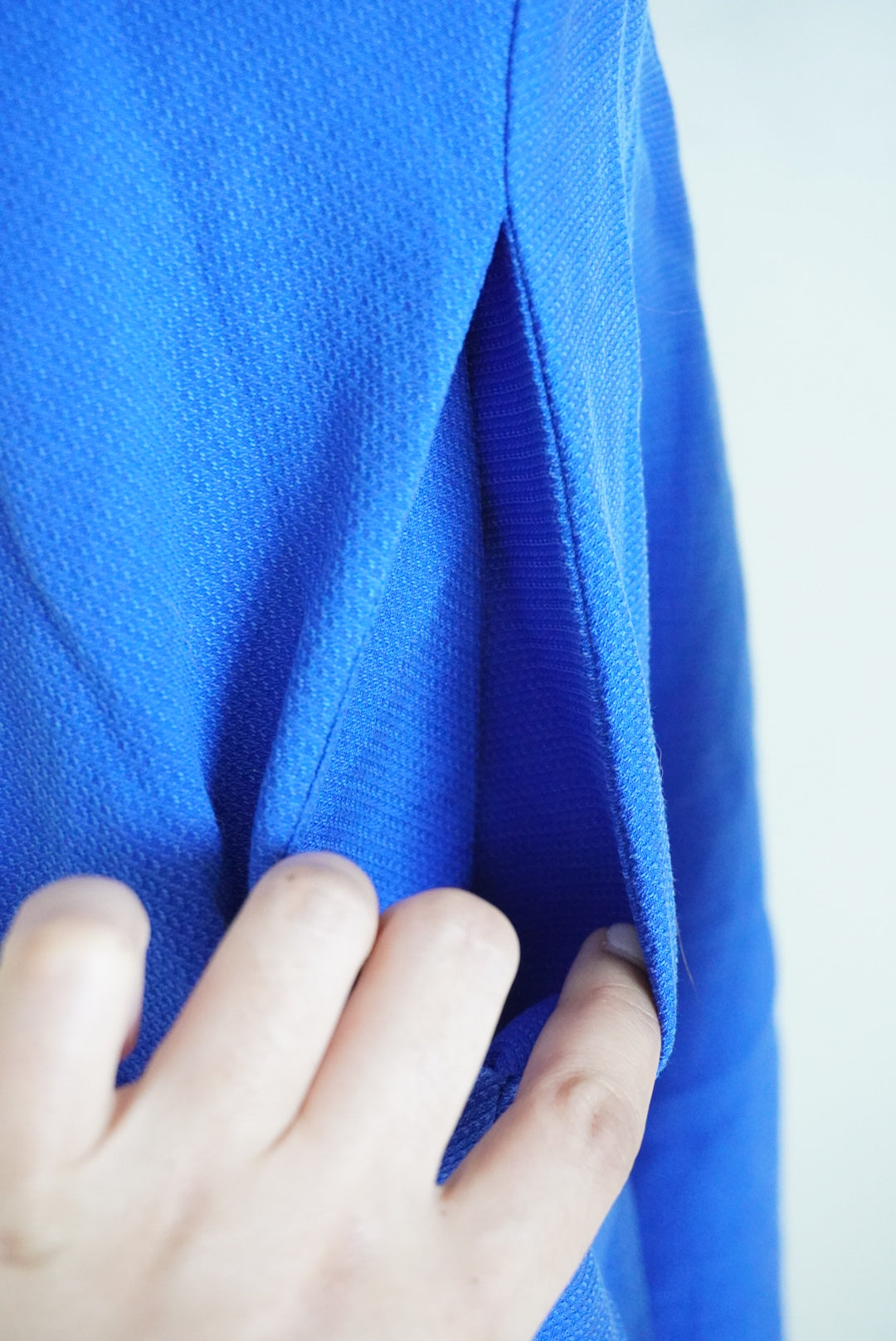Mango Decorative Seam Royal Blue Sleeveless Cinched Waist Midi Dress - Size 4
