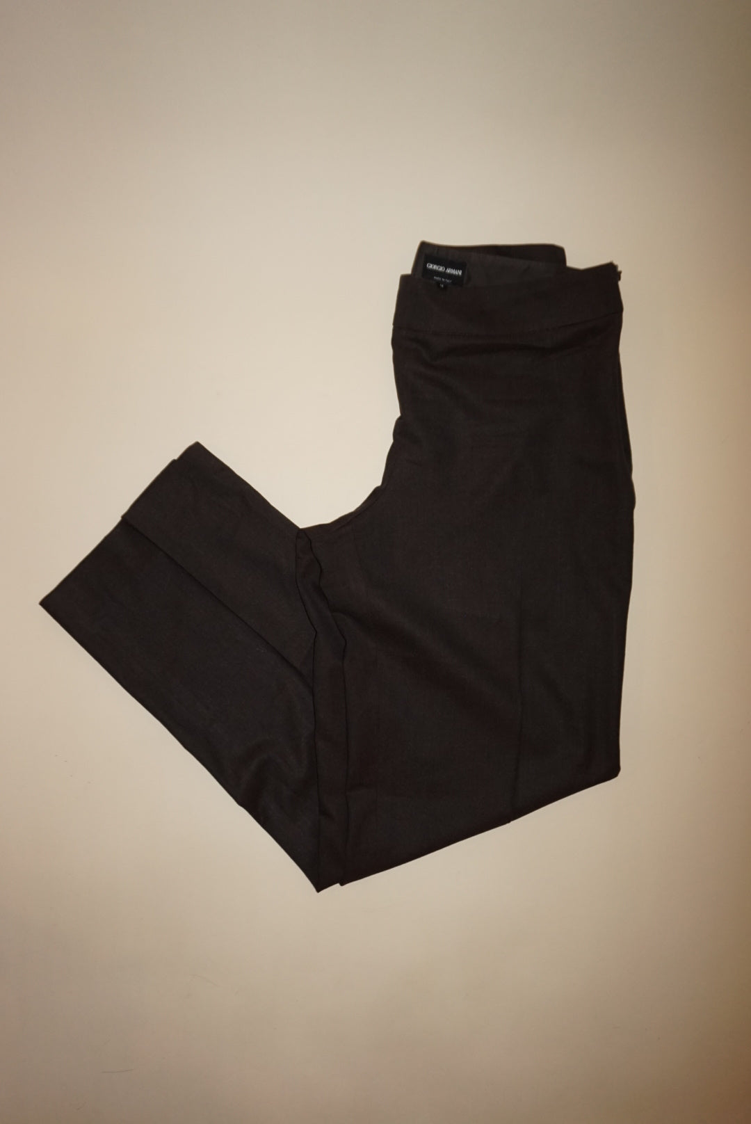 “Giorgio Armani” Wool Brown Trousers - Size 44