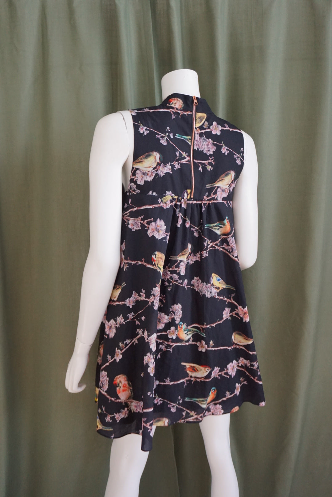 Ted Baker London Embellished Bird Sleeveless Swing Dress - Size 2