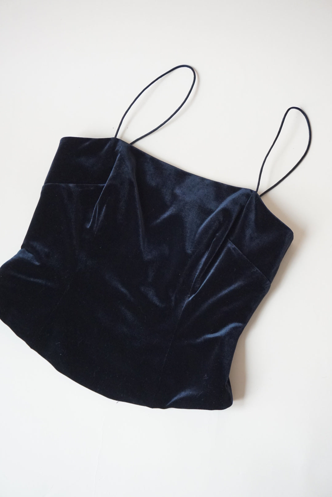 Donna Morgan Velvet Corset Top - Size 6