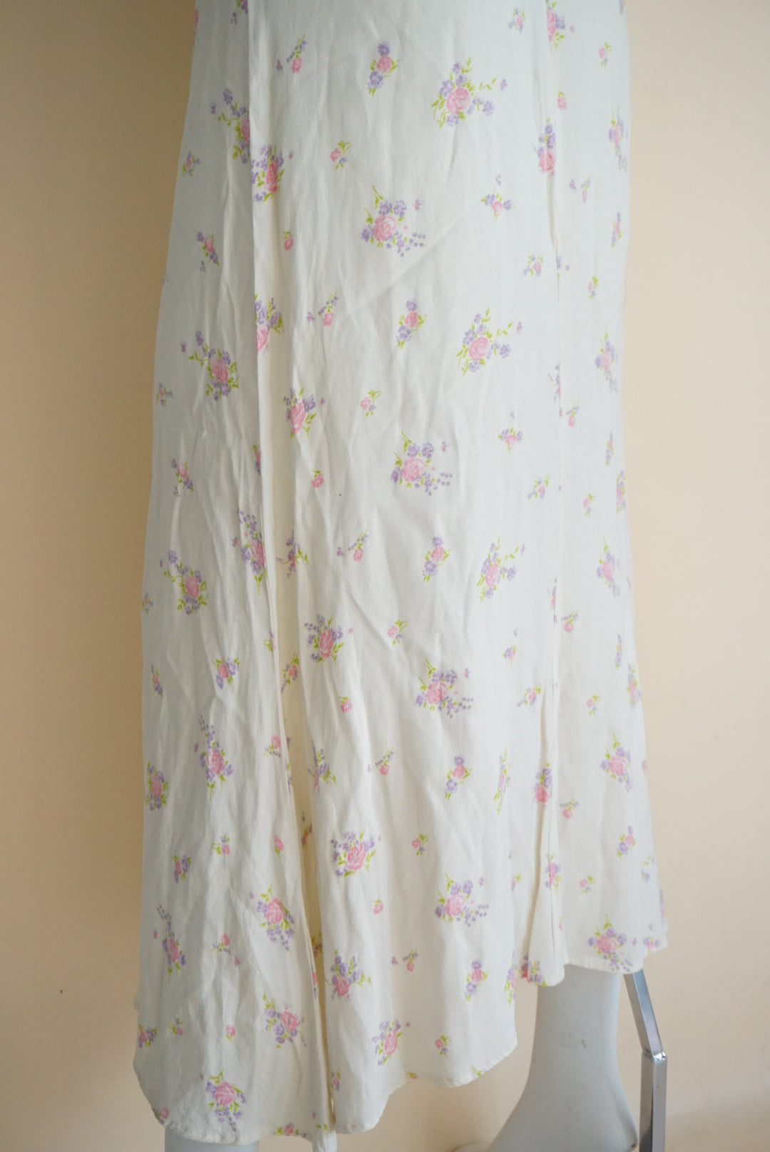 Reformation Floral Creme Maxi Skirt - Size 8