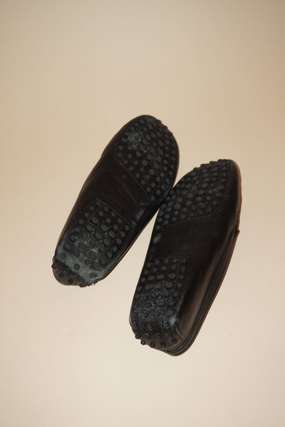 Tod’s Black Driving Leather “Gommino” Loafers - Size EU 39