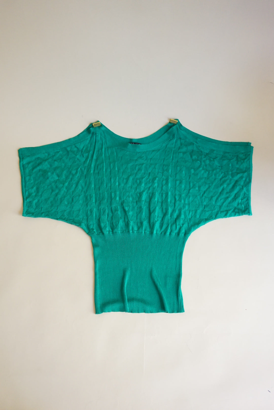 Vintage Baby Phat Teal Knit Dolman Sleeve Blouse - Size 1X