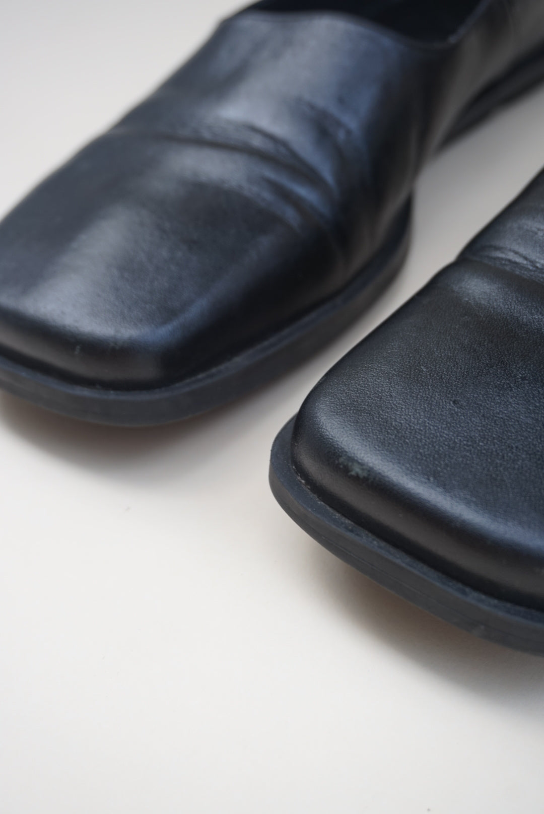 "J. Jill" Vintage 90's Leather Square Toe Loafers - Size 8
