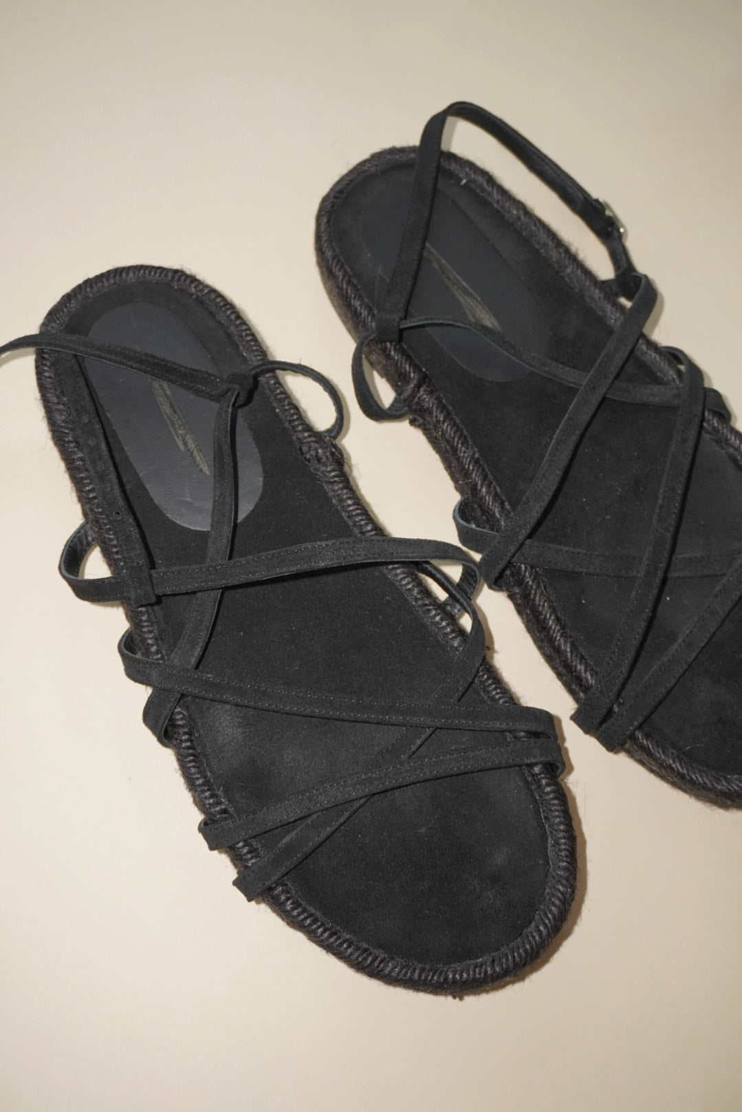 Brochu Walker Black Dawson Espadrille Sandals - Size 10