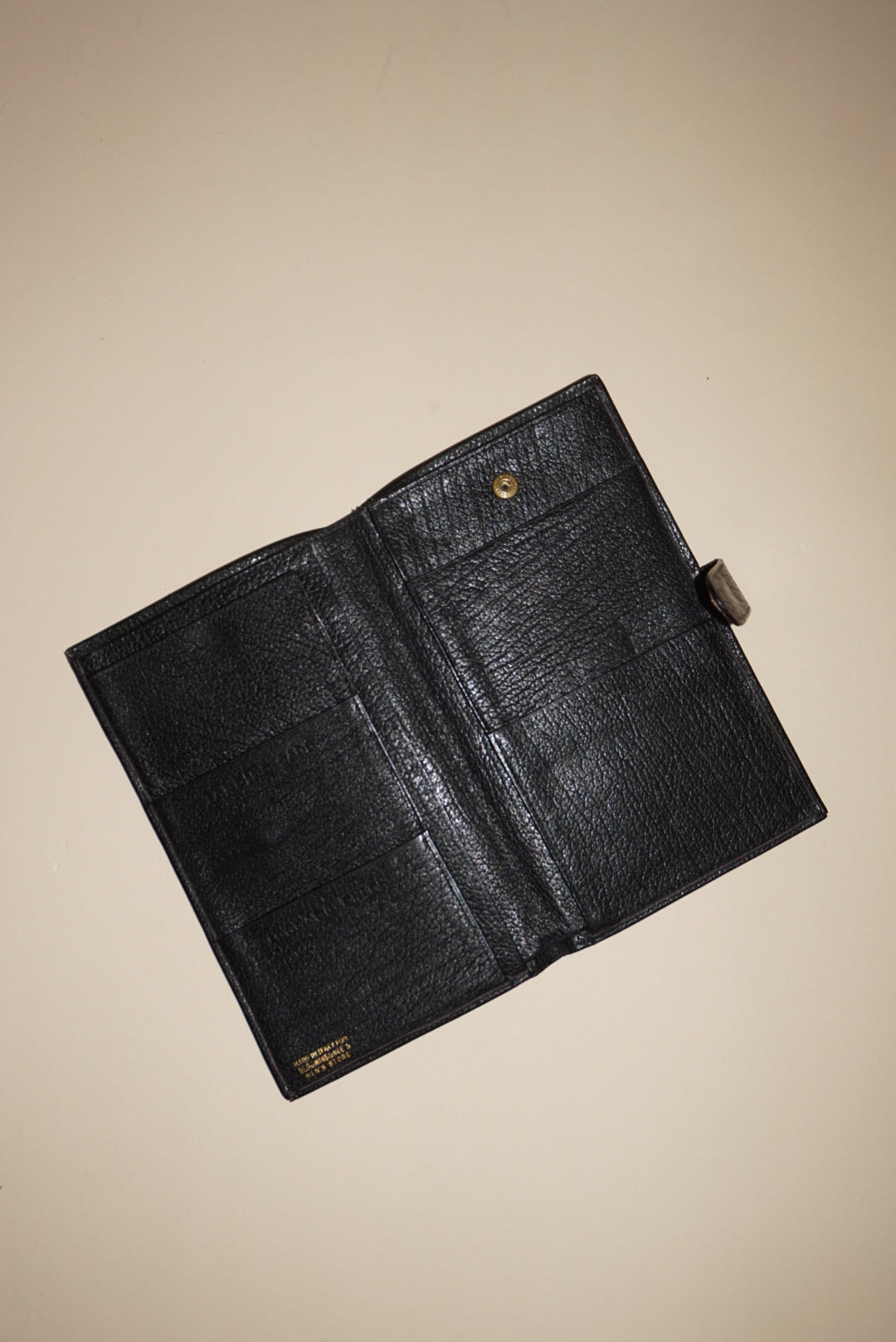 Vintage Bloomingdales Black Leather Passport Cover