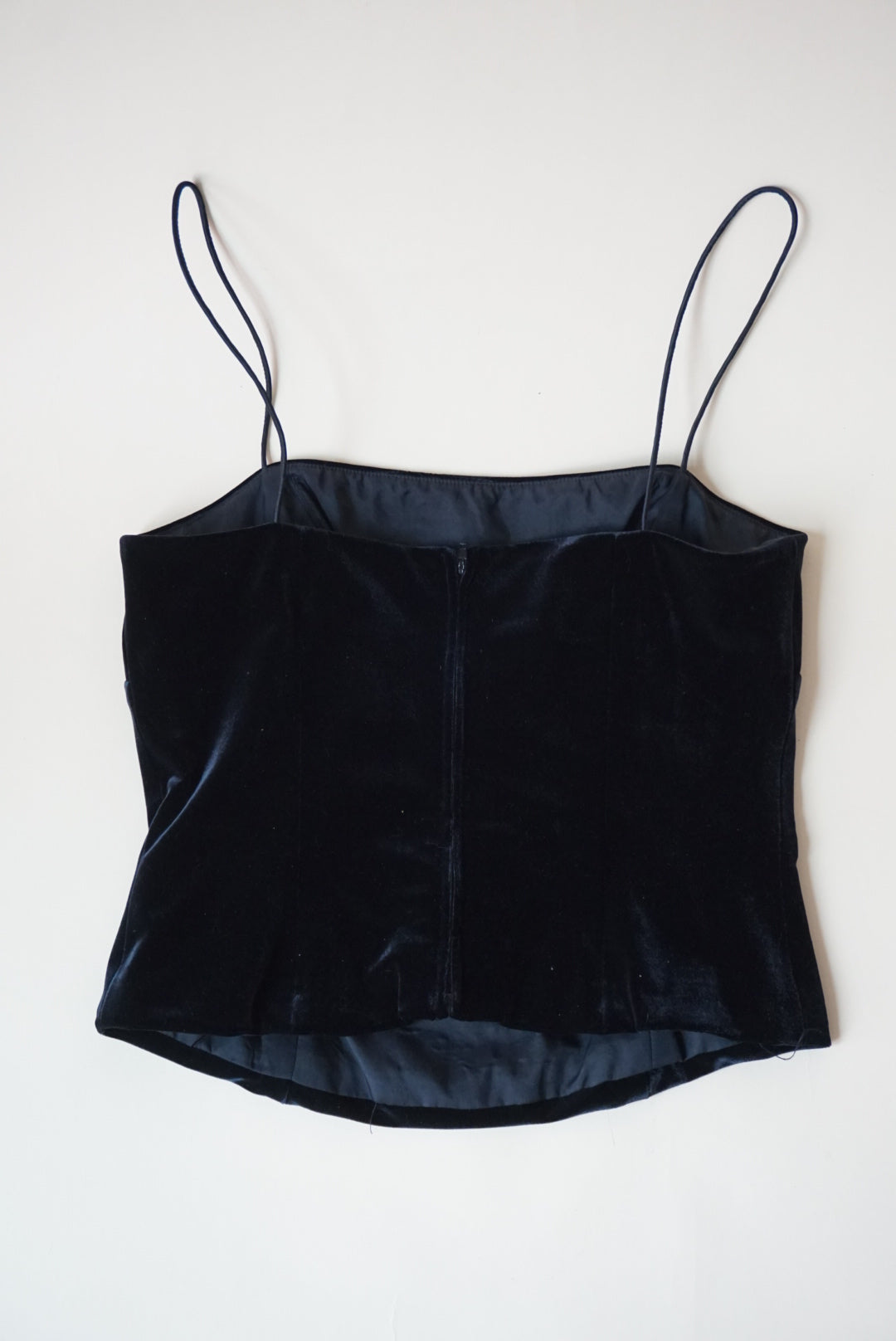 Donna Morgan Velvet Corset Top - Size 6