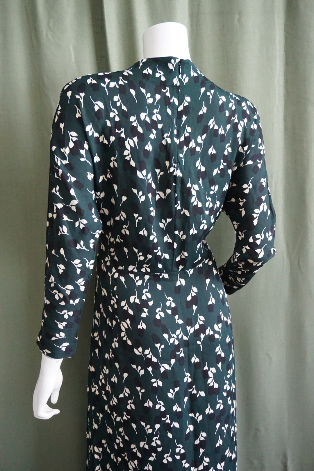 Marni Mock Neck Green Abstract Floral Maxi Dress - Size 42