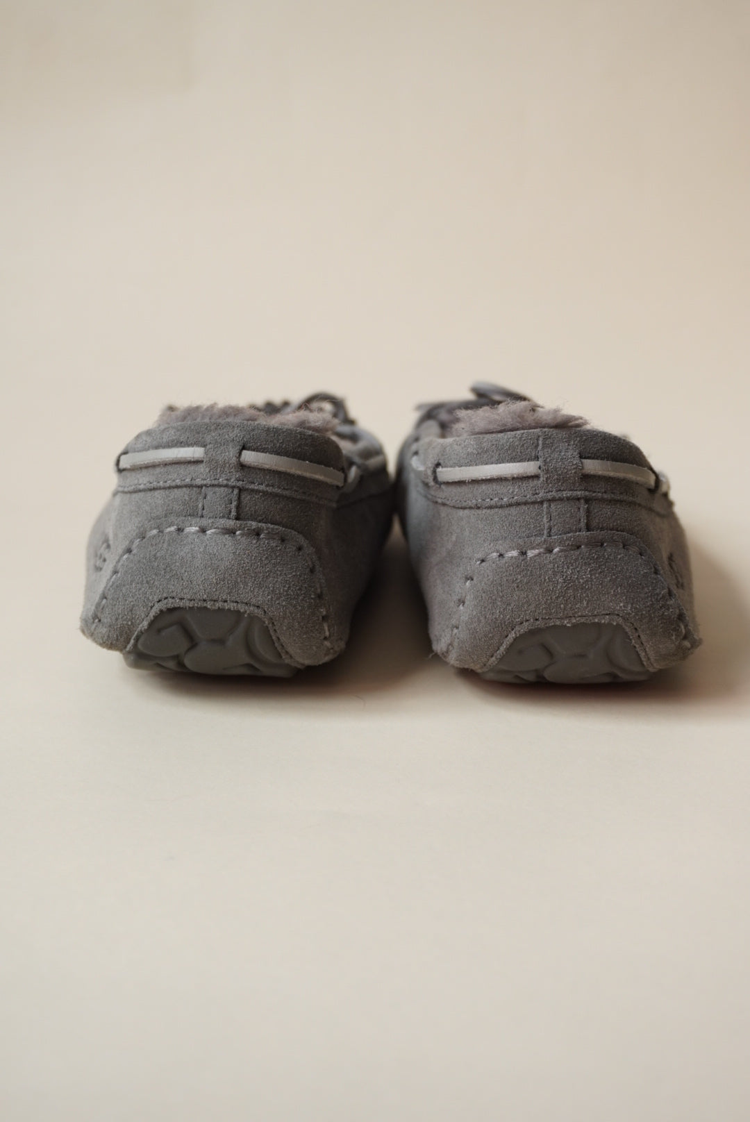 Ugg Grey Bella II Moccasin Slippers - Size 8