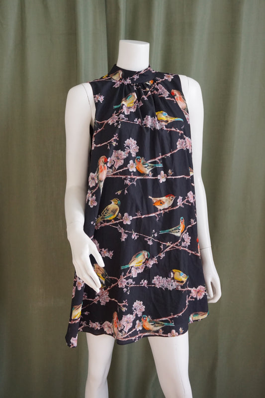 Ted Baker London Embellished Bird Sleeveless Swing Dress - Size 2