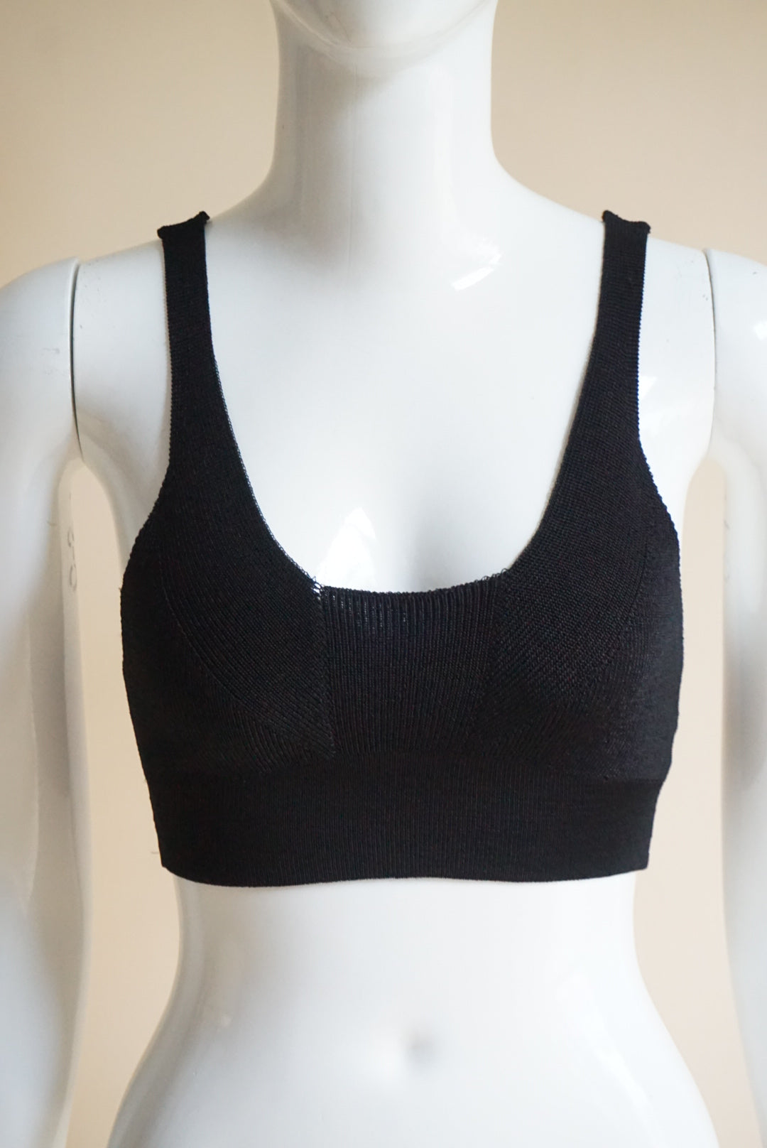 Intimately Free People Knit Black Cropped Bralette Tank NWT - Size Small