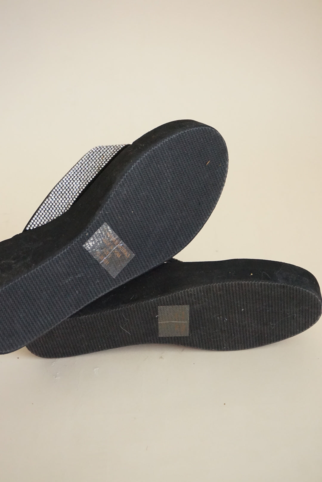 Charlotte Russe Y2K Black Rhinestone Platfrom Sandals - Size 9