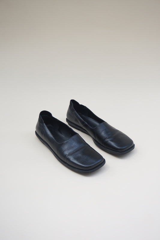 "J. Jill" Vintage 90's Leather Square Toe Loafers - Size 8