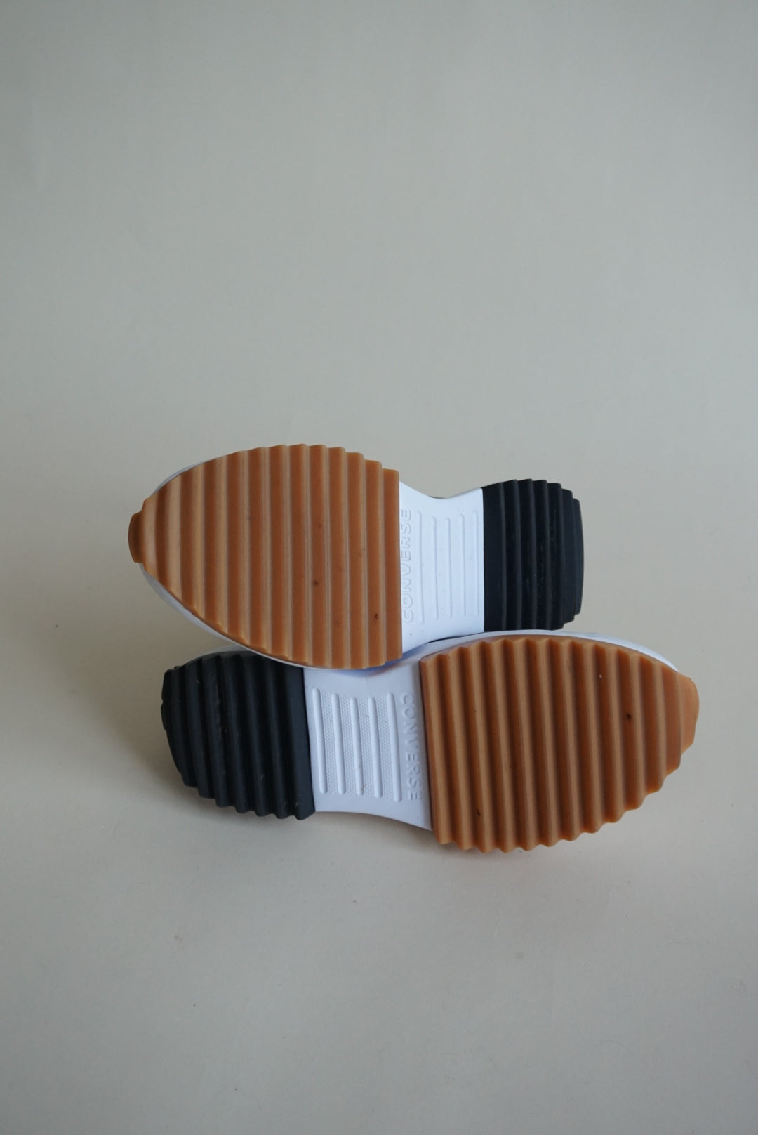 "Converse" Brown "Run Star Hike" Canvas Platform Sneakers - Size 8