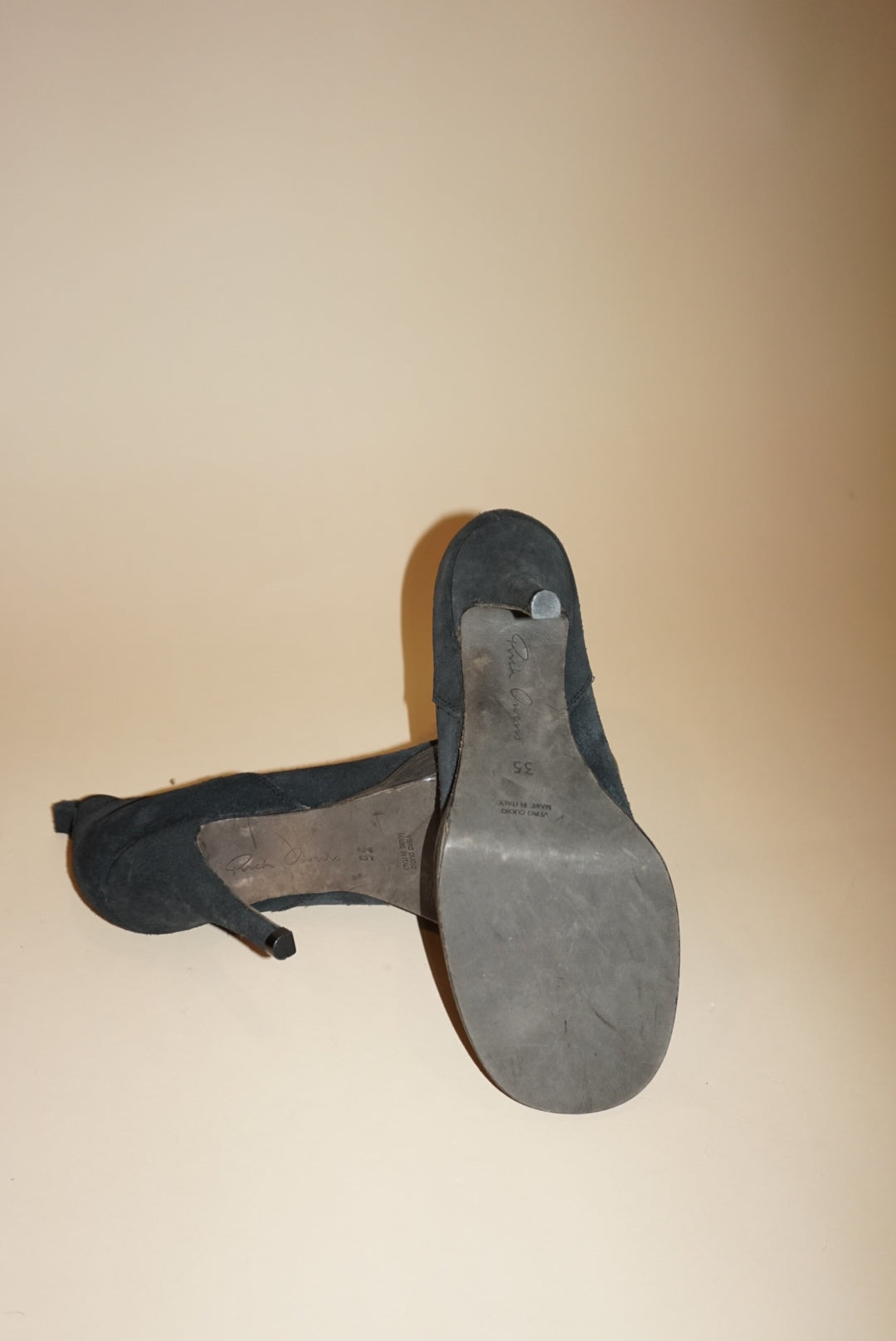 Rick Owens Suede Booties - Size 35
