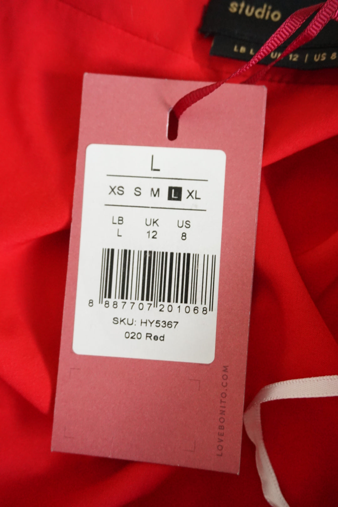 Love Bonito Studio Sorrel Red Pleated Plisse Foldover Midi Skirt NWT - Size 8