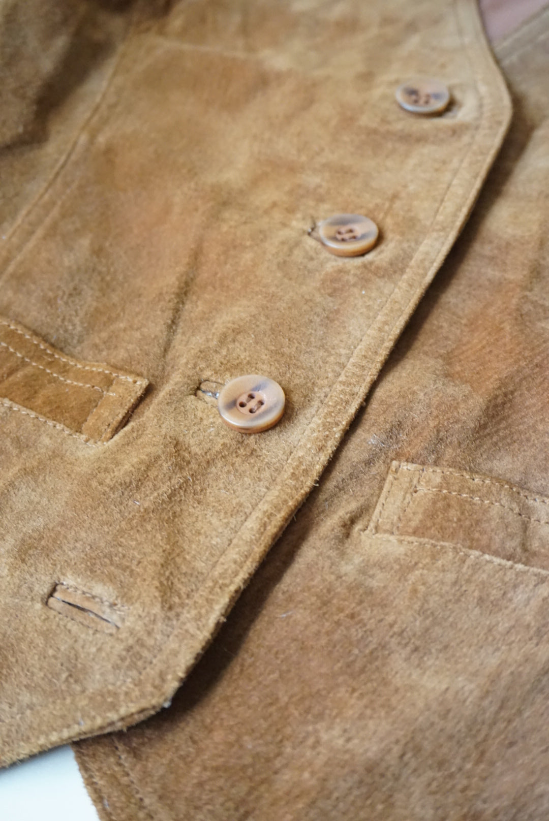 Kathy Ireland Suede Leather Western Vest - Size Small