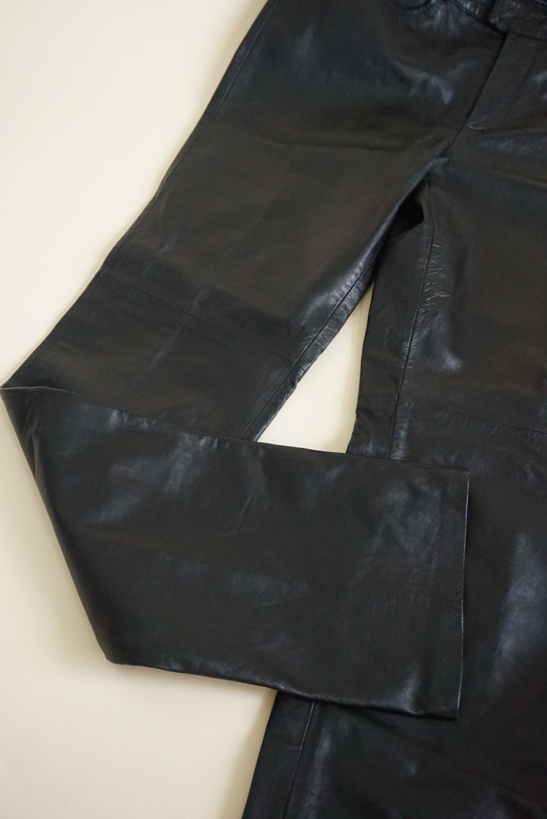 I.N.C Vintage Leather Black Pants - Size 6