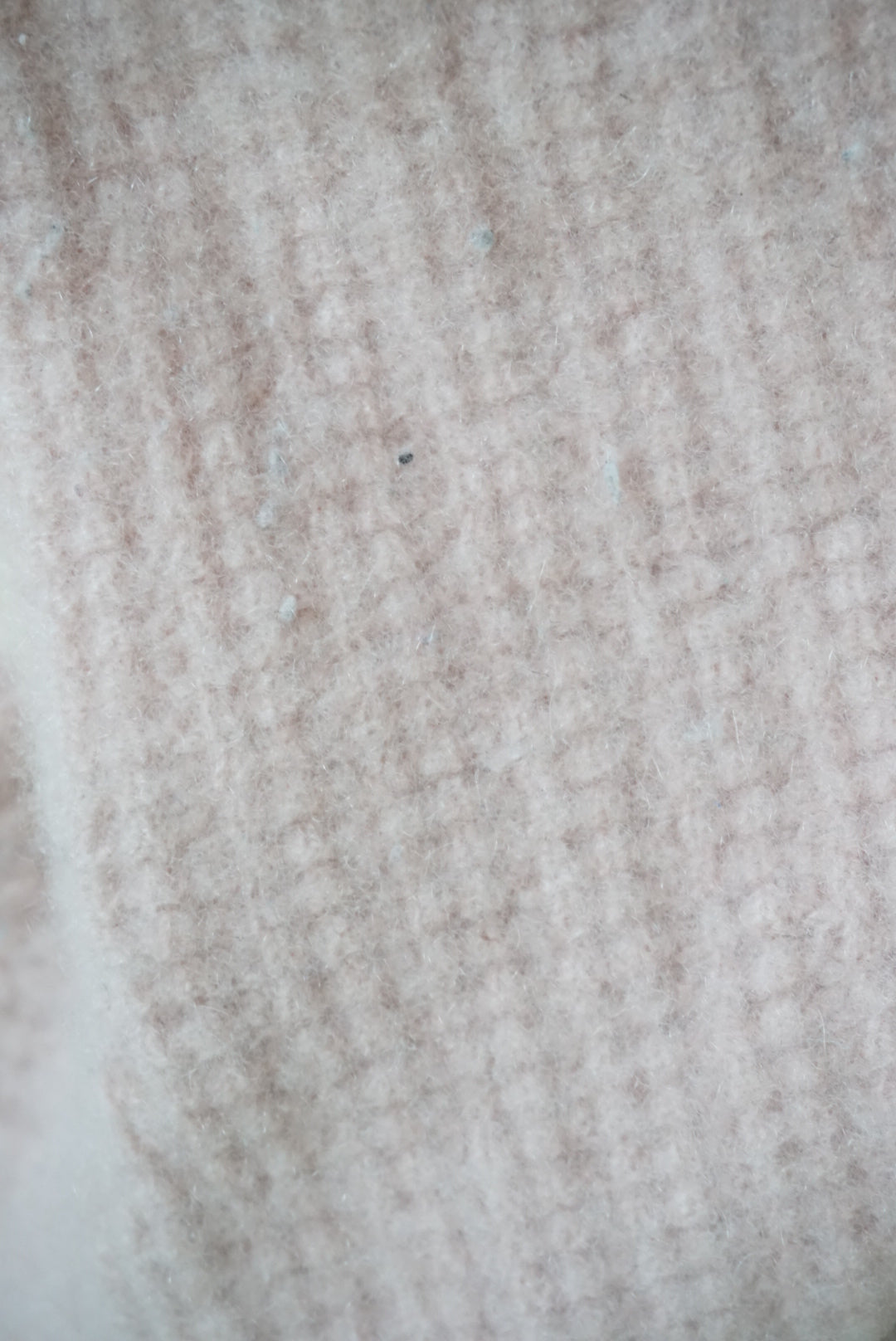 Alo Cashmere Plush Waffle Pink Cable Knit Cropped Polo Tee - XS/S