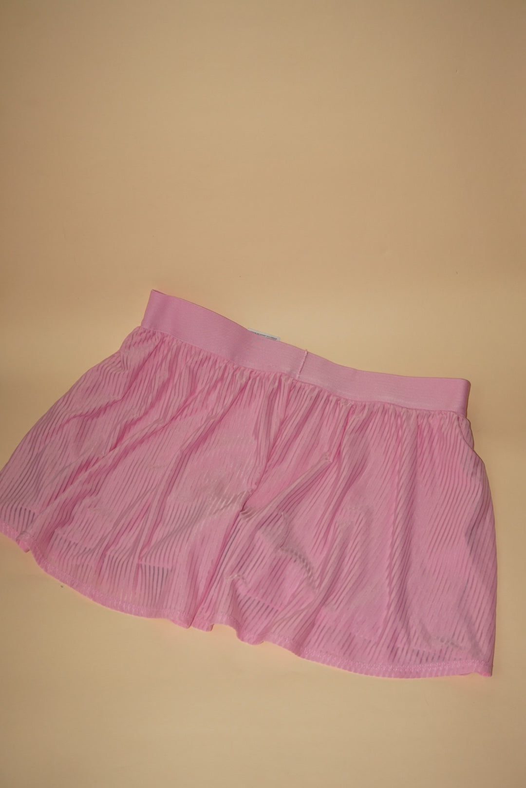 Nike Dri Fit Maria Court Tennis Pink Striped Skort - Size Large