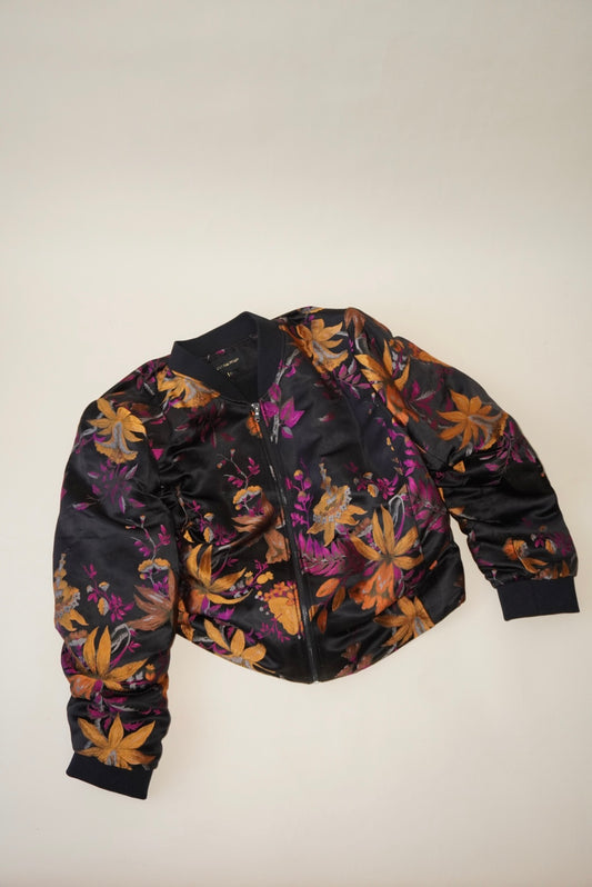 Kobi Halperin Silk Floral Bomber Jacket - Size XL