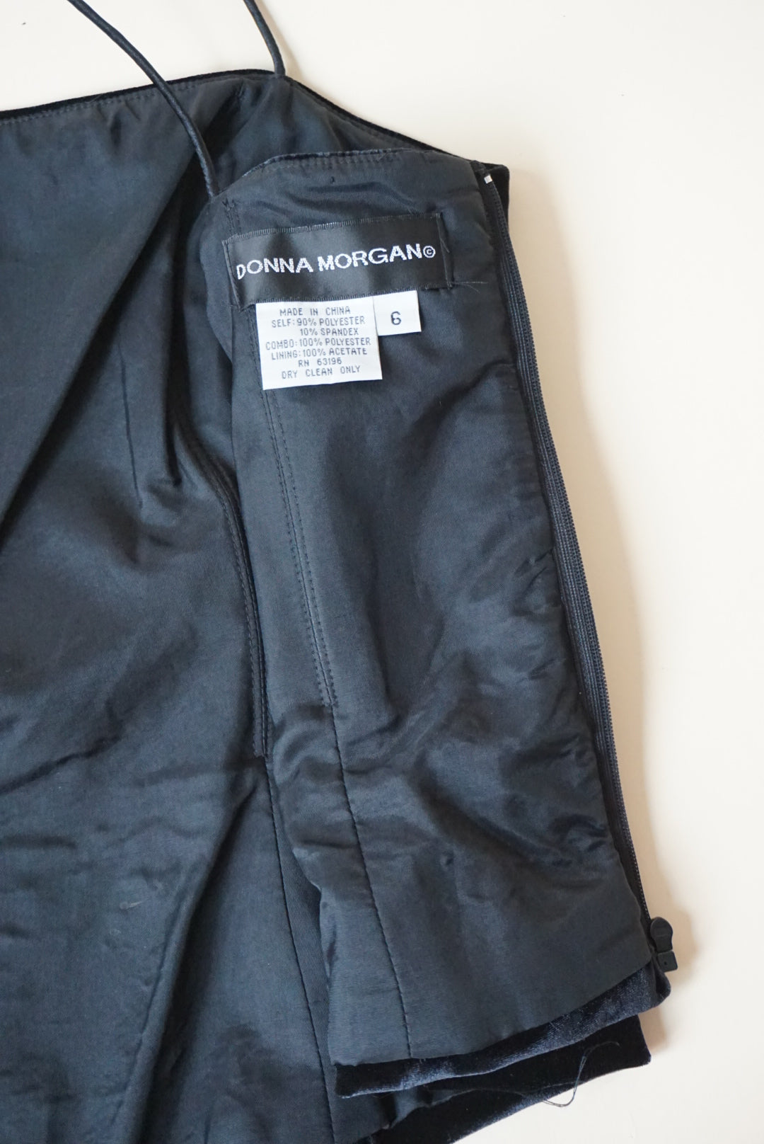 Donna Morgan Velvet Corset Top - Size 6