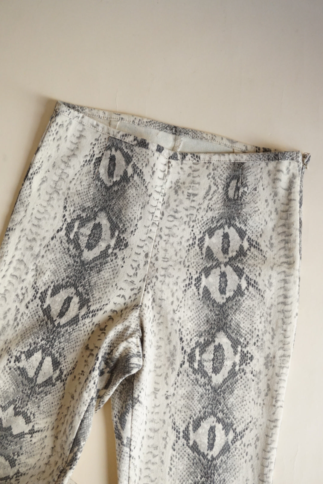 Snake Print Stretch Pants - Size Small