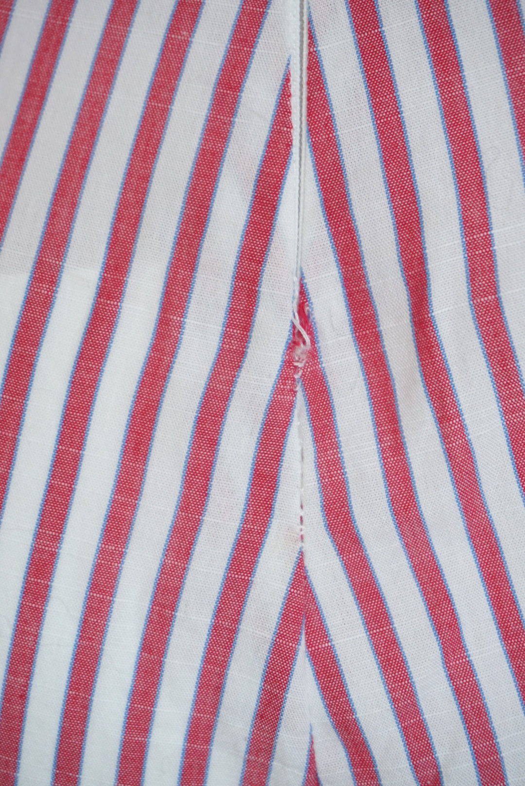 Maria De La Orden Pinstripe Flare Cotton Pants - Size Small