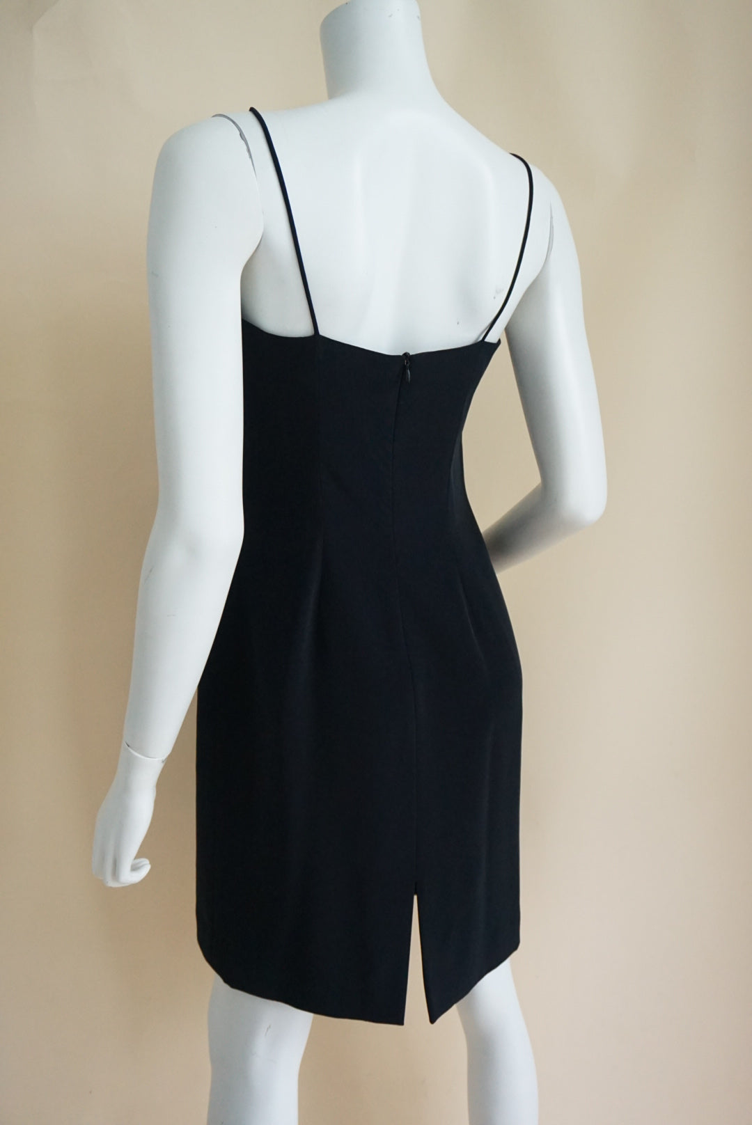Vintage Jones New York Black CBK Style Tank Mini Dress - Size 4