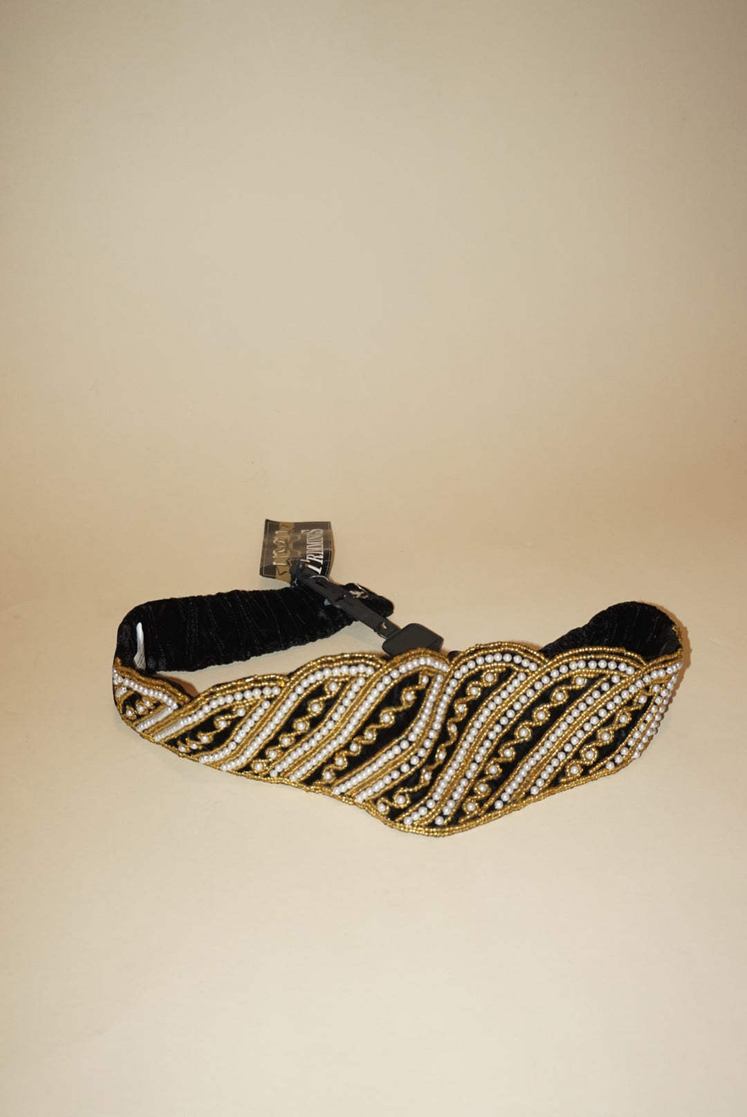 Vintage “Trimmings” Velvet Embellished 80’s Waist Belt NWT - Size Medium/Large