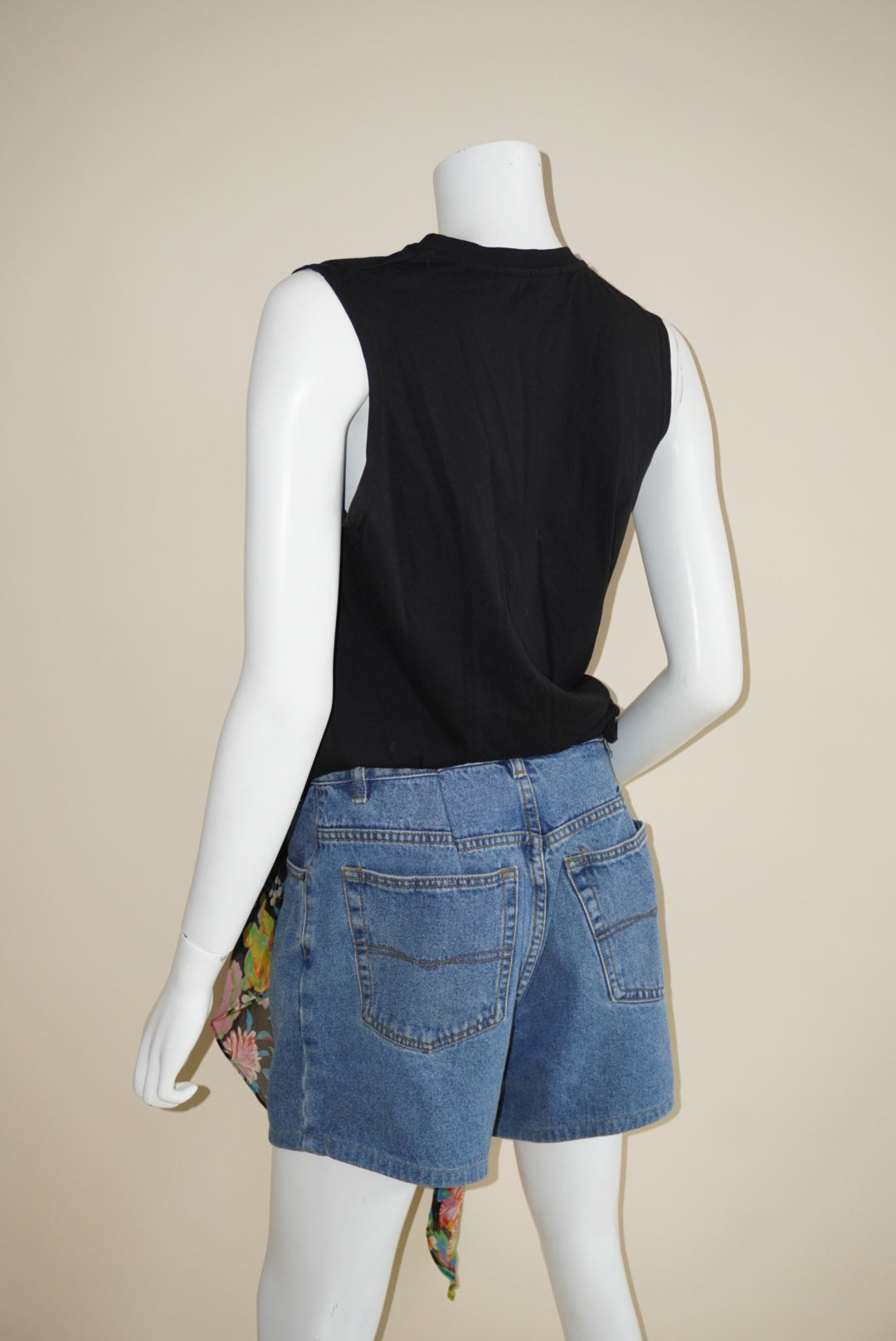 MSGM Floral Sleeveless Accent Draped Blouse - Size Small