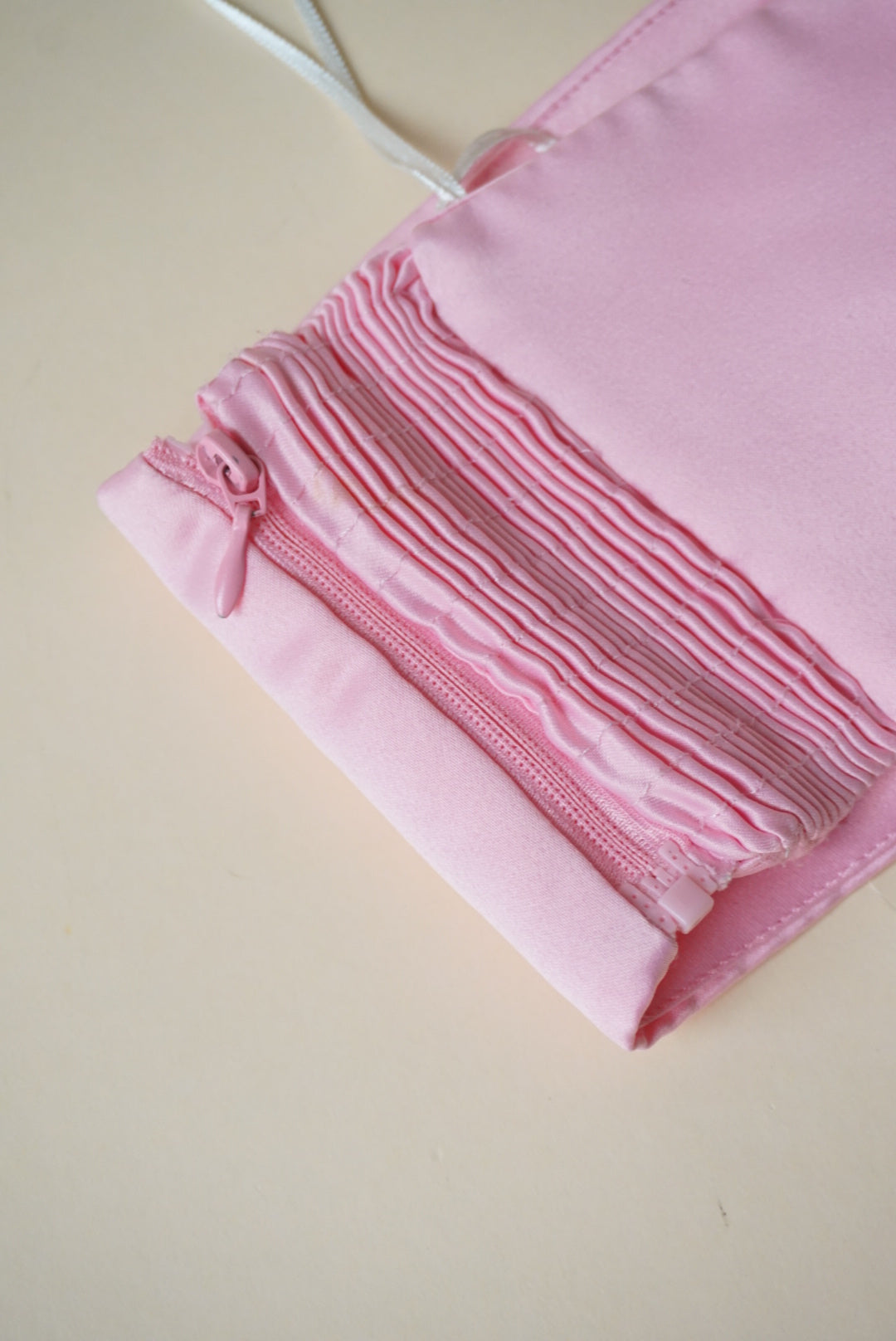 Zara Satin Pink Strapless Bralette - Size Large