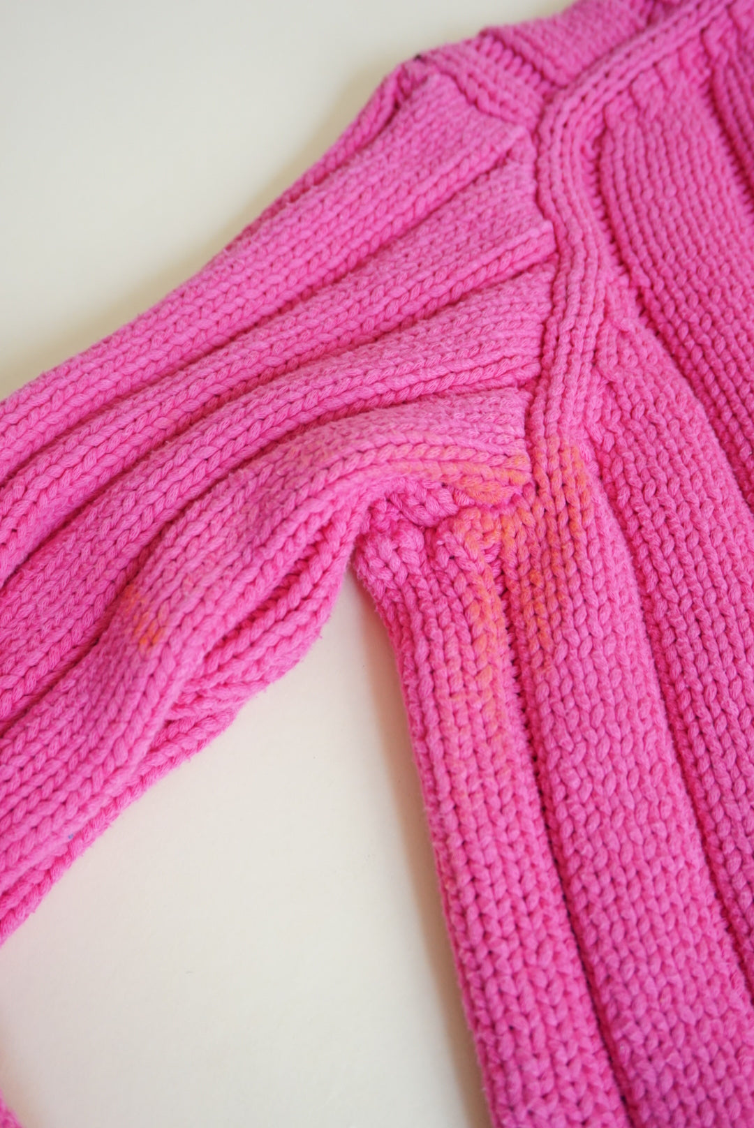 Derek Lam 10 Crosby Pink Cable Crewneck Sweater - Size XS