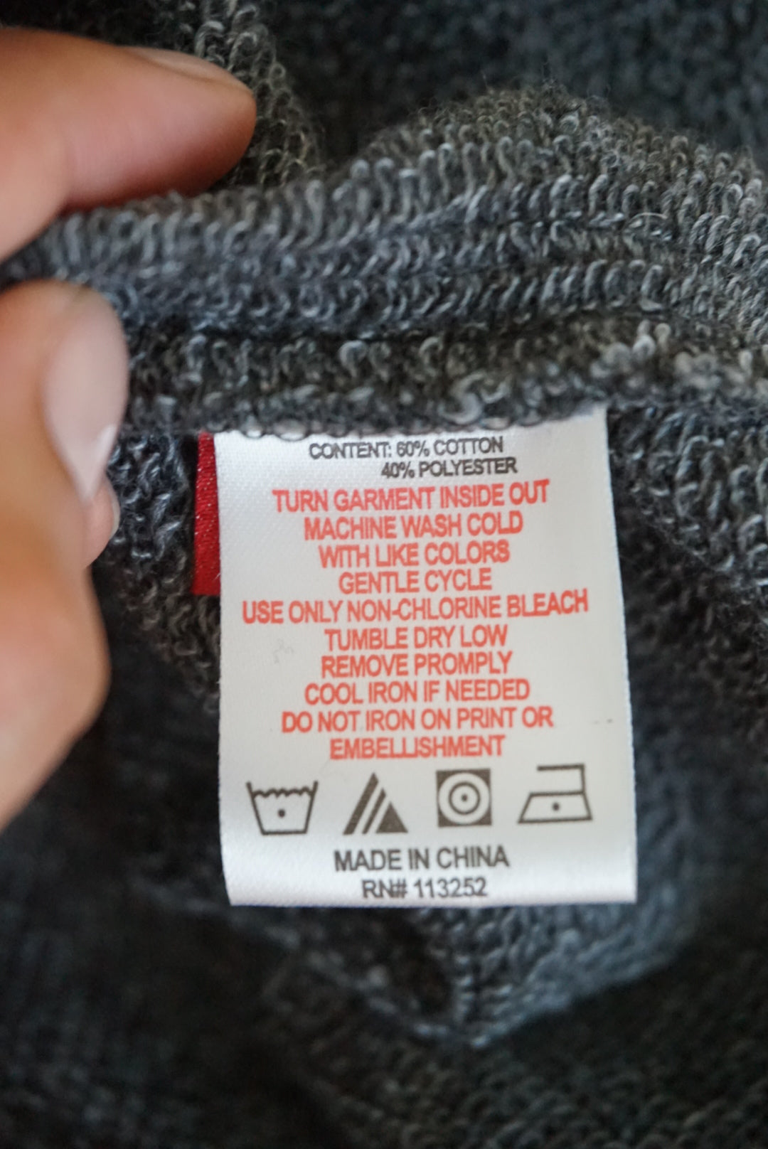 Apple Bottoms Y2K Grey Terry Cloth Mini Rhinestone Hooded Dress - Size Large