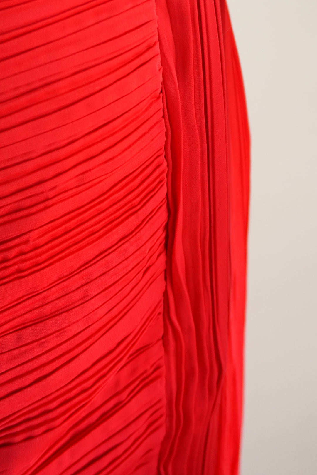 Love Bonito Studio Sorrel Red Pleated Plisse Foldover Midi Skirt NWT - Size 8