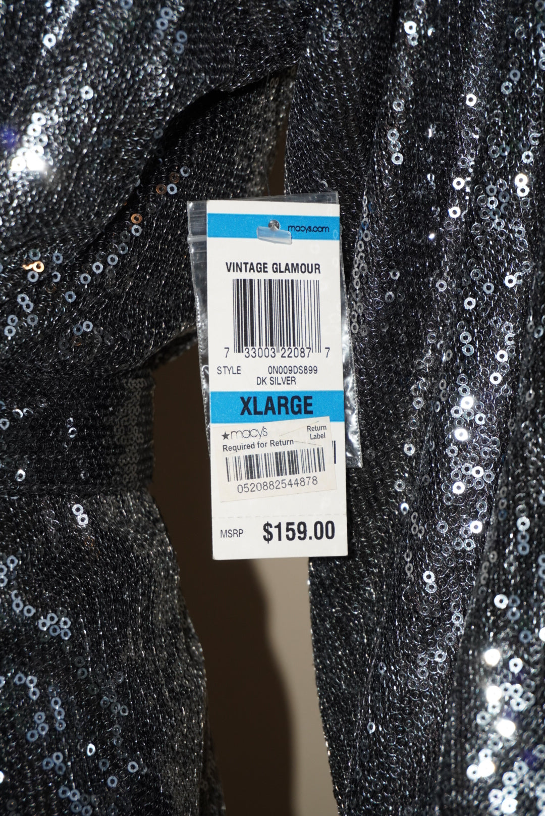 INC Grey Sequin Blazer Belted Dress NWT - Size XL