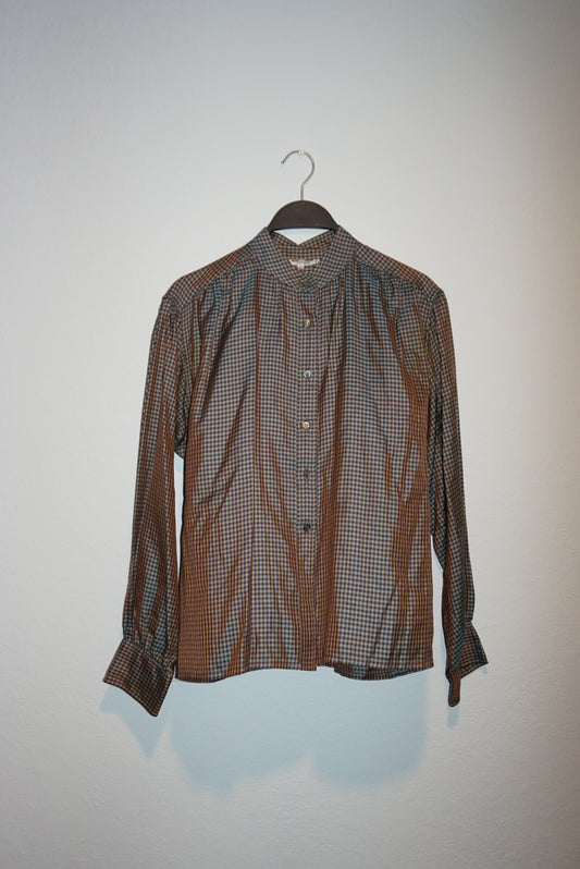 Vintage "Saint Laurent" Rive Gauche 80's-90's Silk Blouse - Size 40