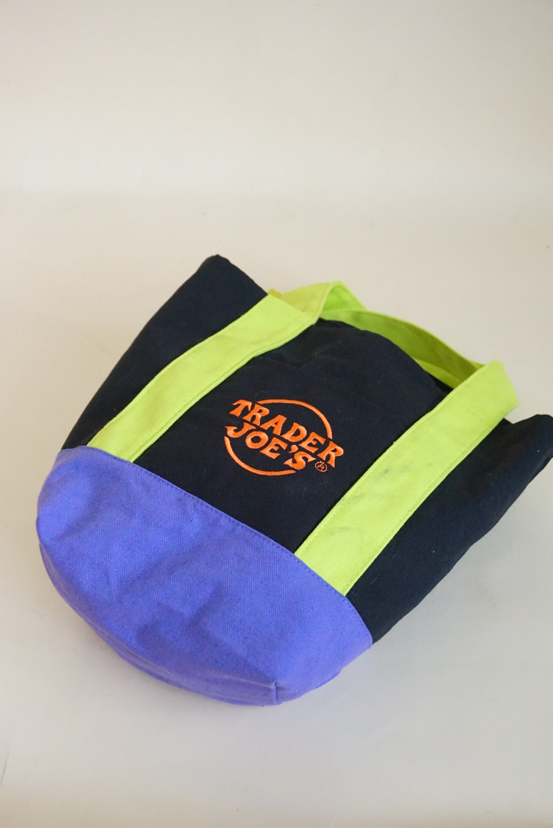 Trader Joe's Halloween Canvas Tote Mini Bag Limited Edition - Black Purple Green - NWT