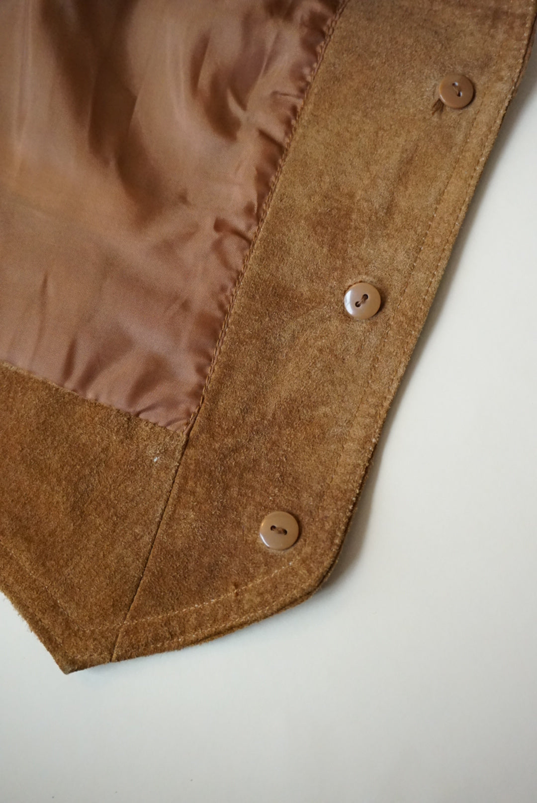 Kathy Ireland Suede Leather Western Vest - Size Small
