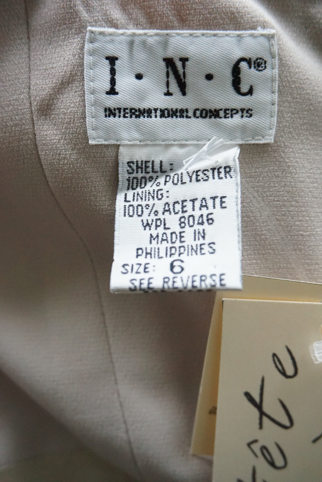 I.N.C Stone Grey CBK Style Tank Tailored Mini Dress - Size 6