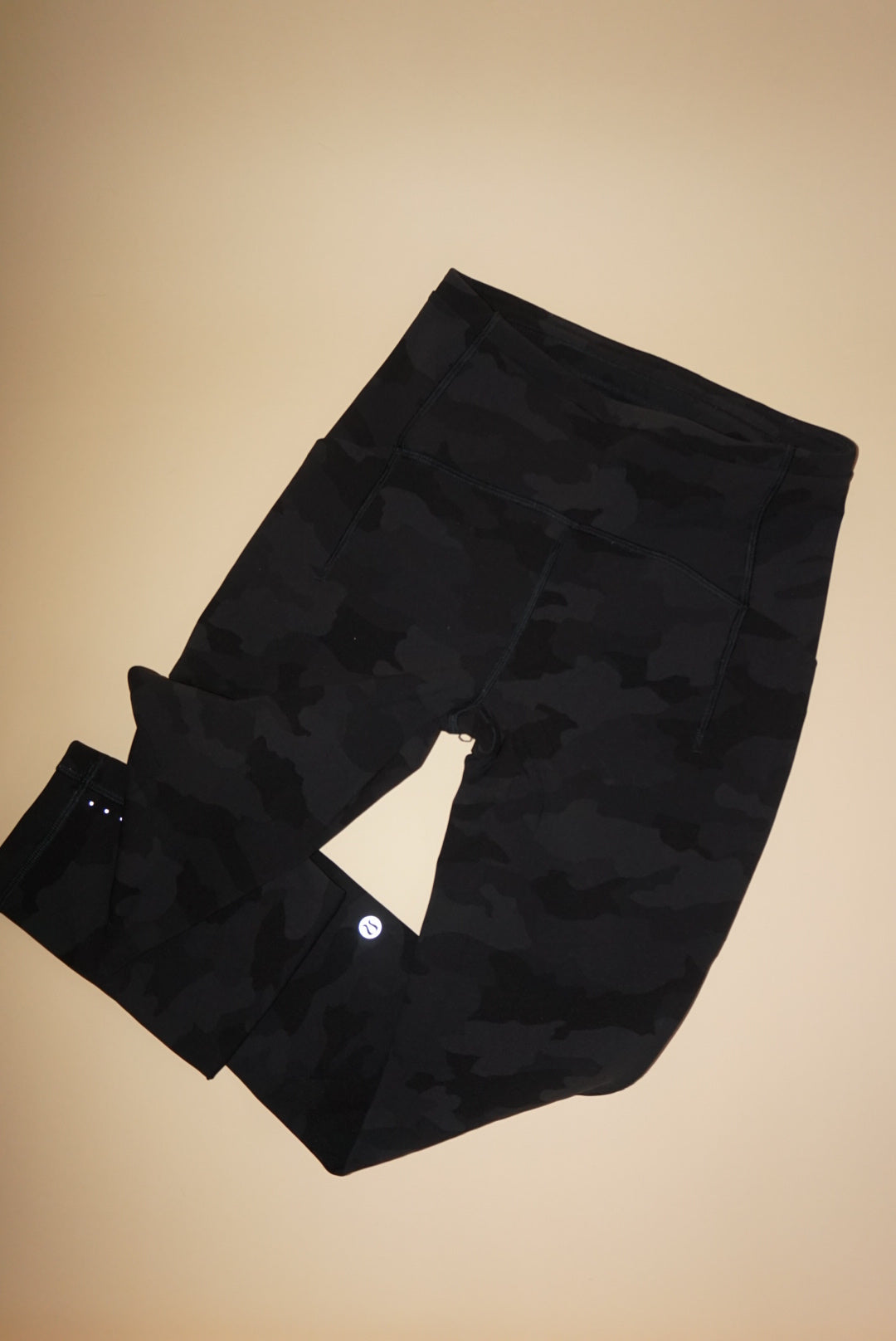 Lululemon Black/Grey Camouflage Pocket Leggings