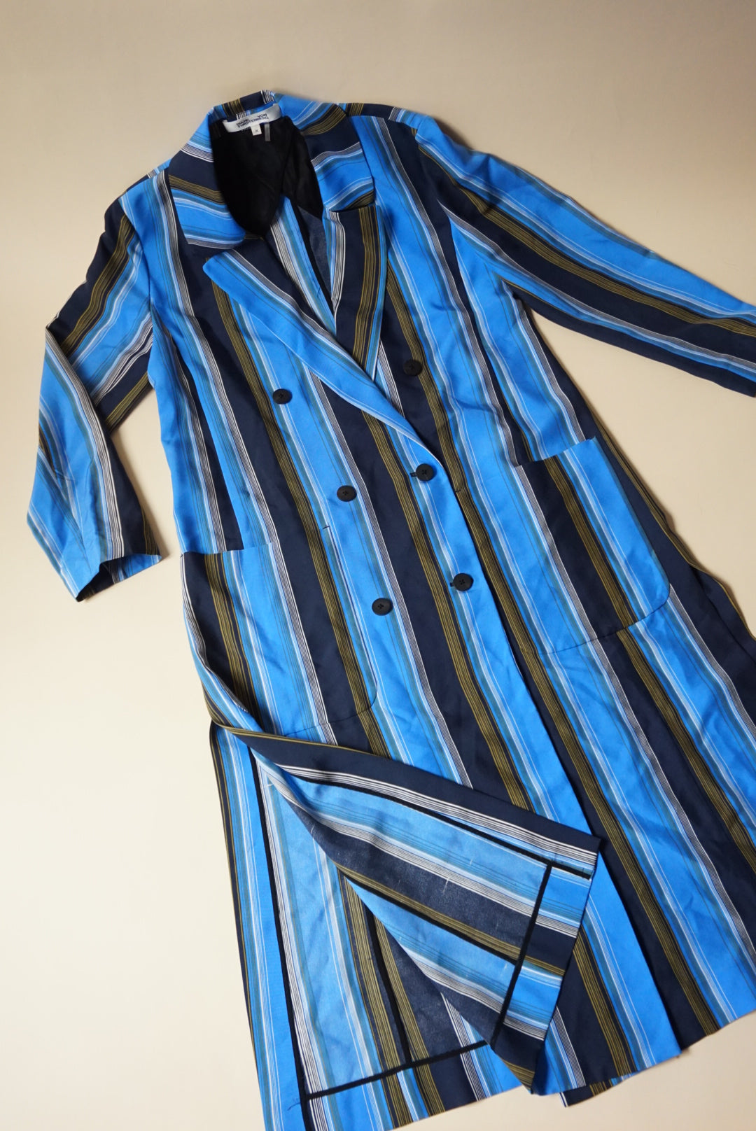 Diane Von Furstenberg Belted Silk Long Line Trench - Size Medium