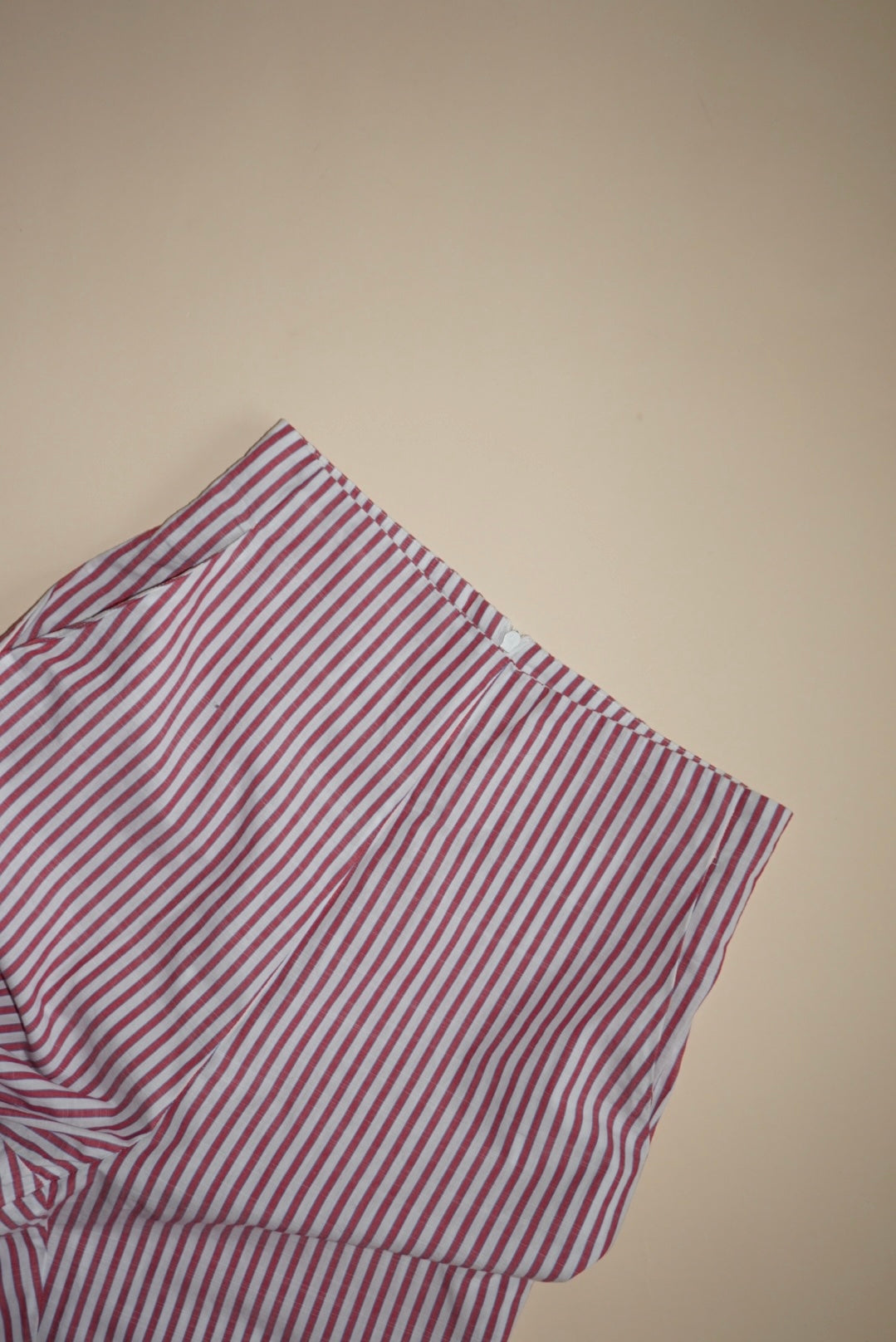 "Maria De La Orden" Pinstripe Flare Cotton Pants - Size Small