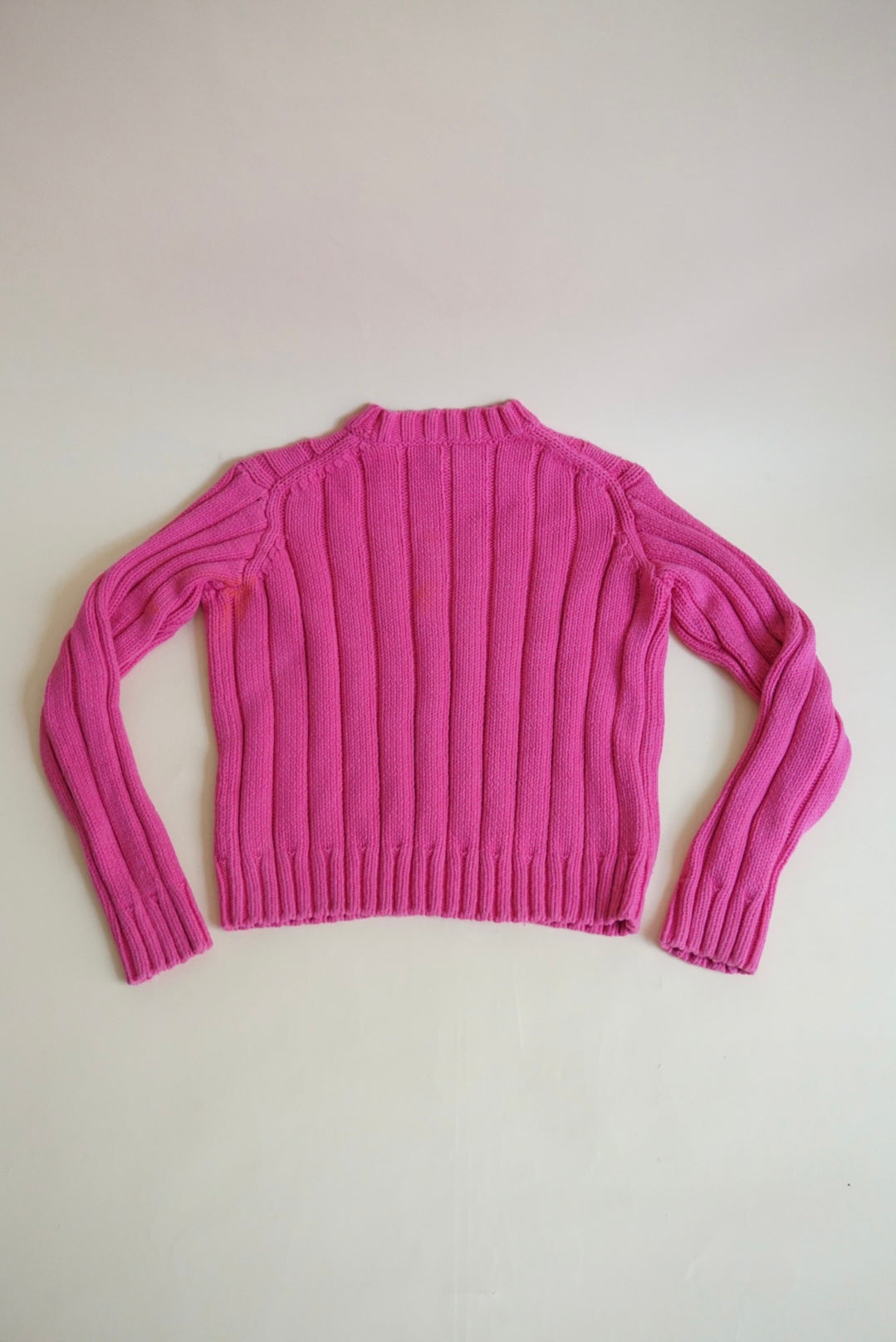 Derek Lam 10 Crosby Pink Cable Crewneck Sweater - Size XS