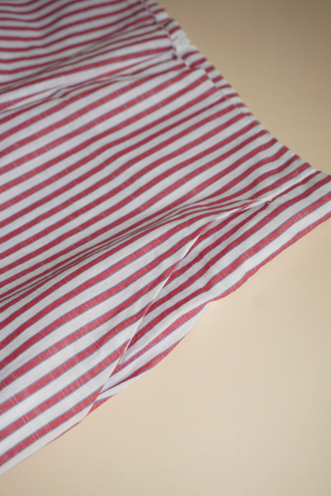 "Maria De La Orden" Pinstripe Flare Cotton Pants - Size Small